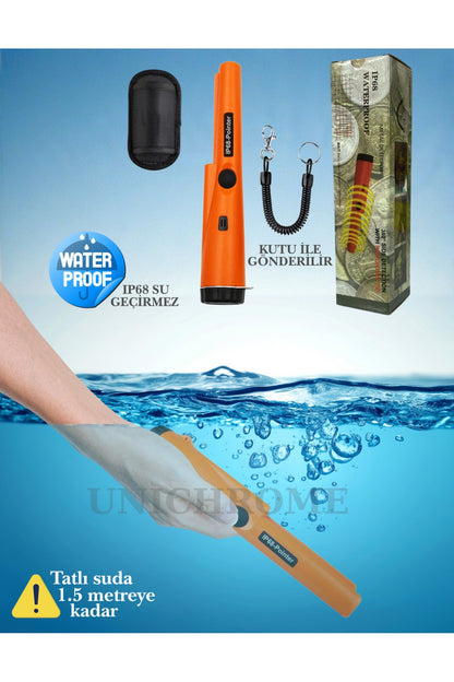 Yeraltı Su Geçirmez LP68 Altın Metal El Dedektörü