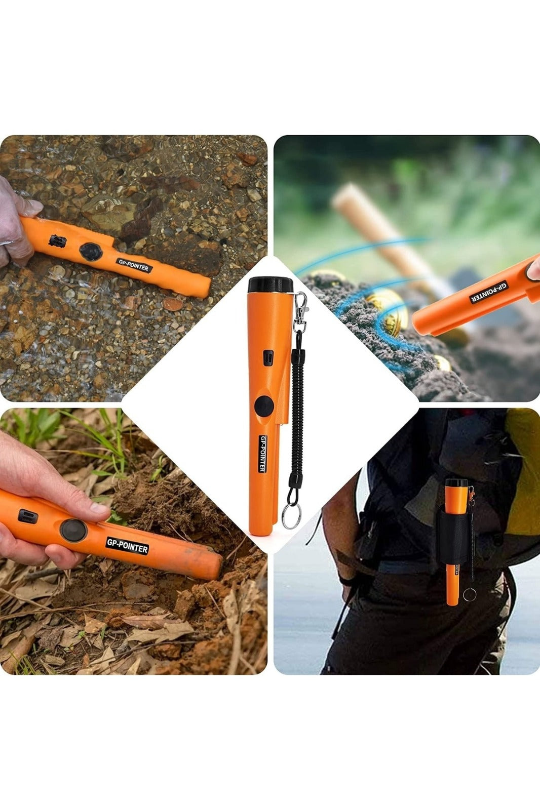 Yeraltı Su Geçirmez LP68 Altın Metal El Dedektörü